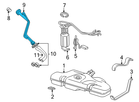 Pontiac 22581809 - Genuine Pontiac Filler Pipe